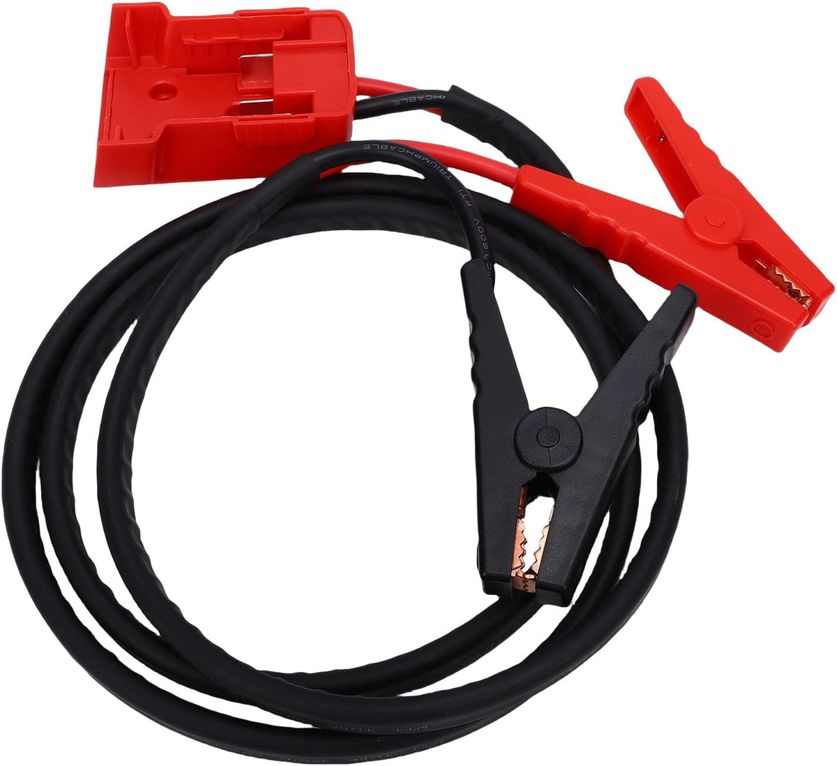 RiToEasysports Battery Jump Starter Cable, 8AWG Silicone Battery Booster Cable for M18 18V Batteries, 392°F Heat Resistance, Strong Clamps, Quick Start for Cars SUVs Light Trucks (5.9FT)