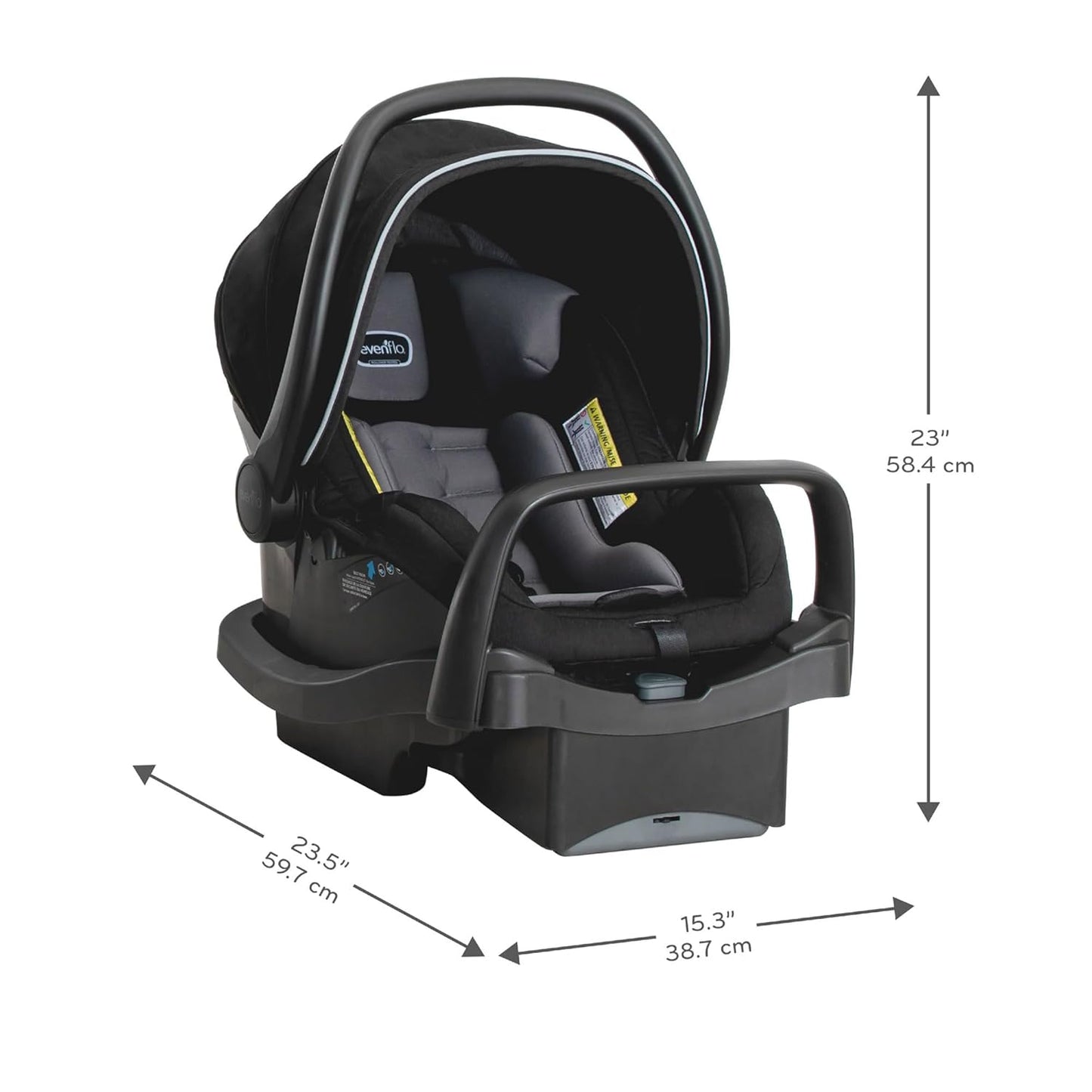 Pivot Xpand Modular Travel System with LiteMax Infant Car Seat with Anti-Rebound Bar (Ayrshire Black)