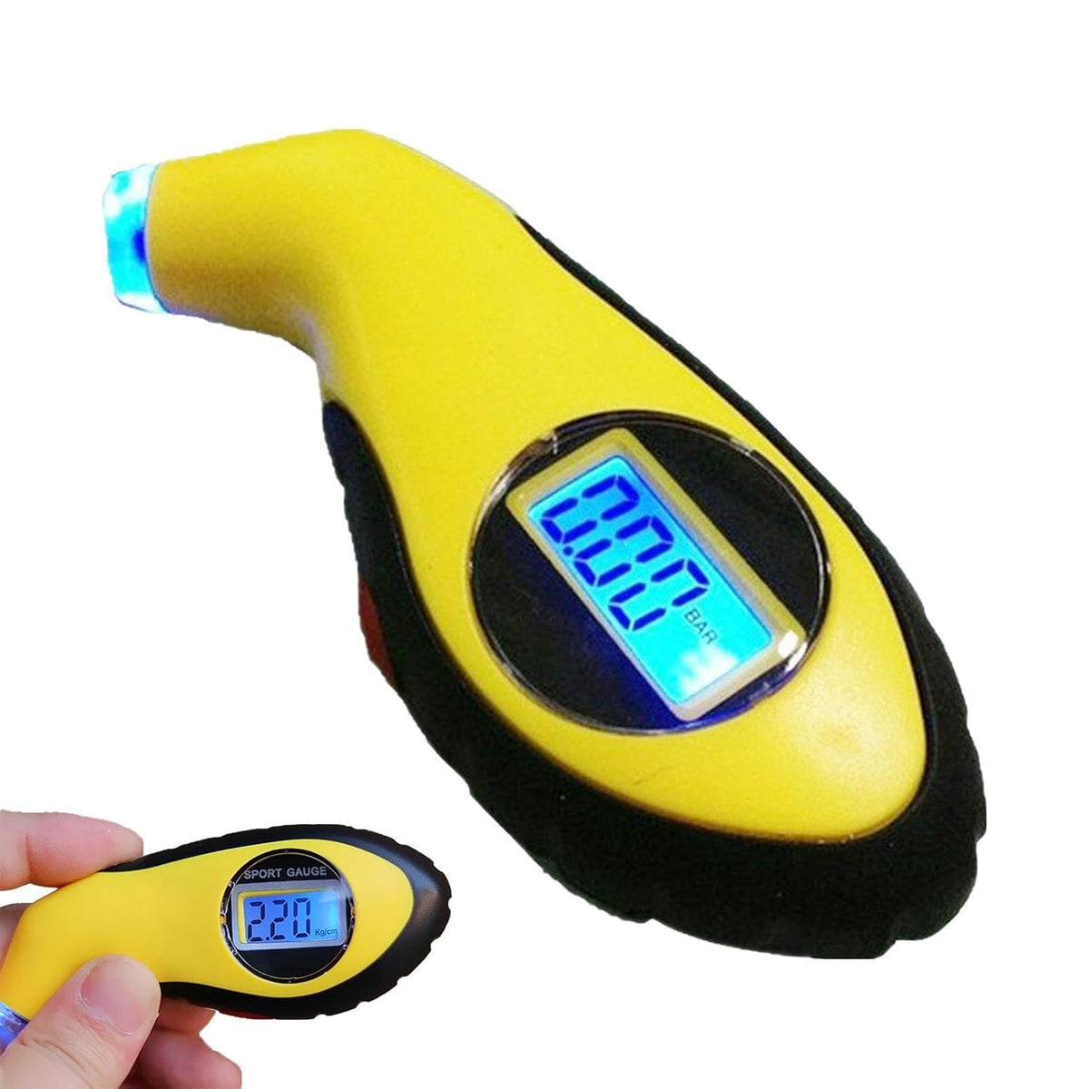Digital Tire Pressure Gauge Backlit LCD Display Car Accessories