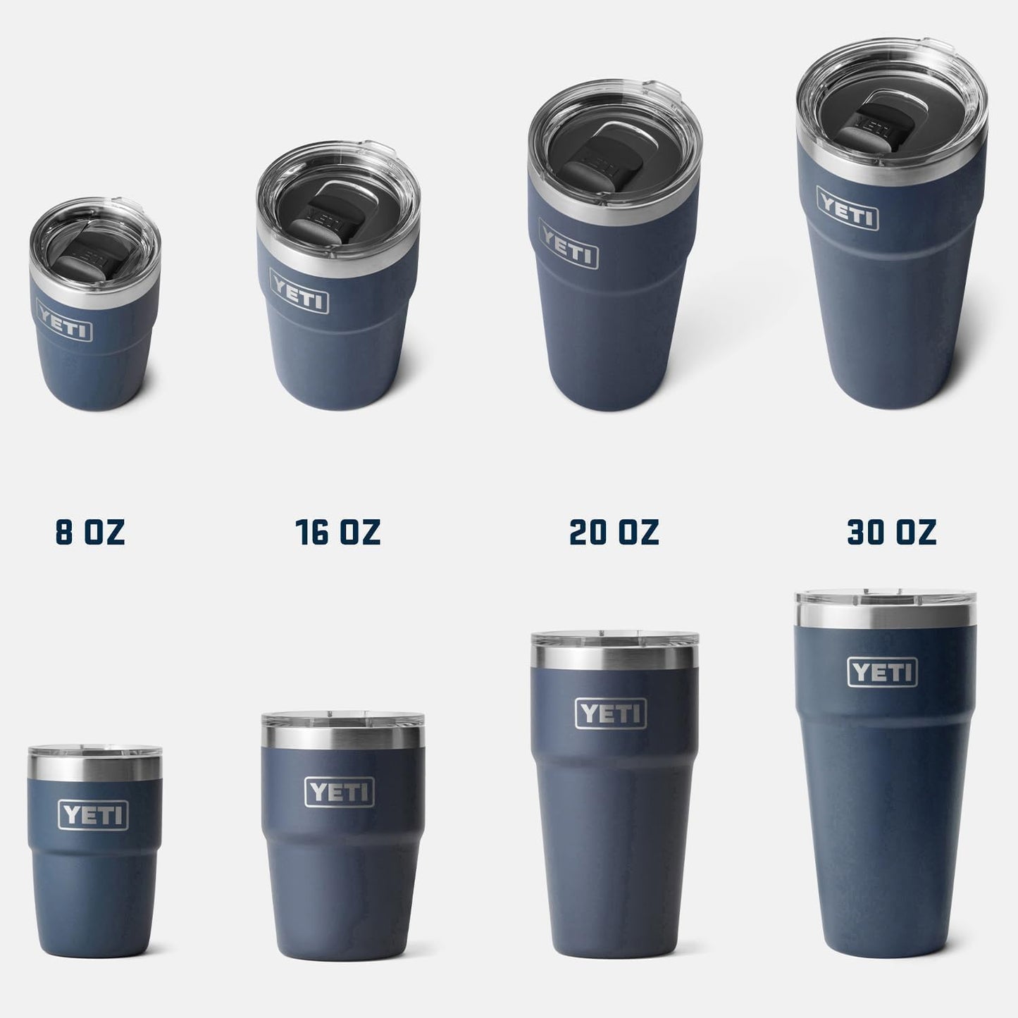 YETI Rambler 16 oz Stackable Tumbler, Vacuum Insulated, Stainless Steel with MagSlider Lid | Stackable