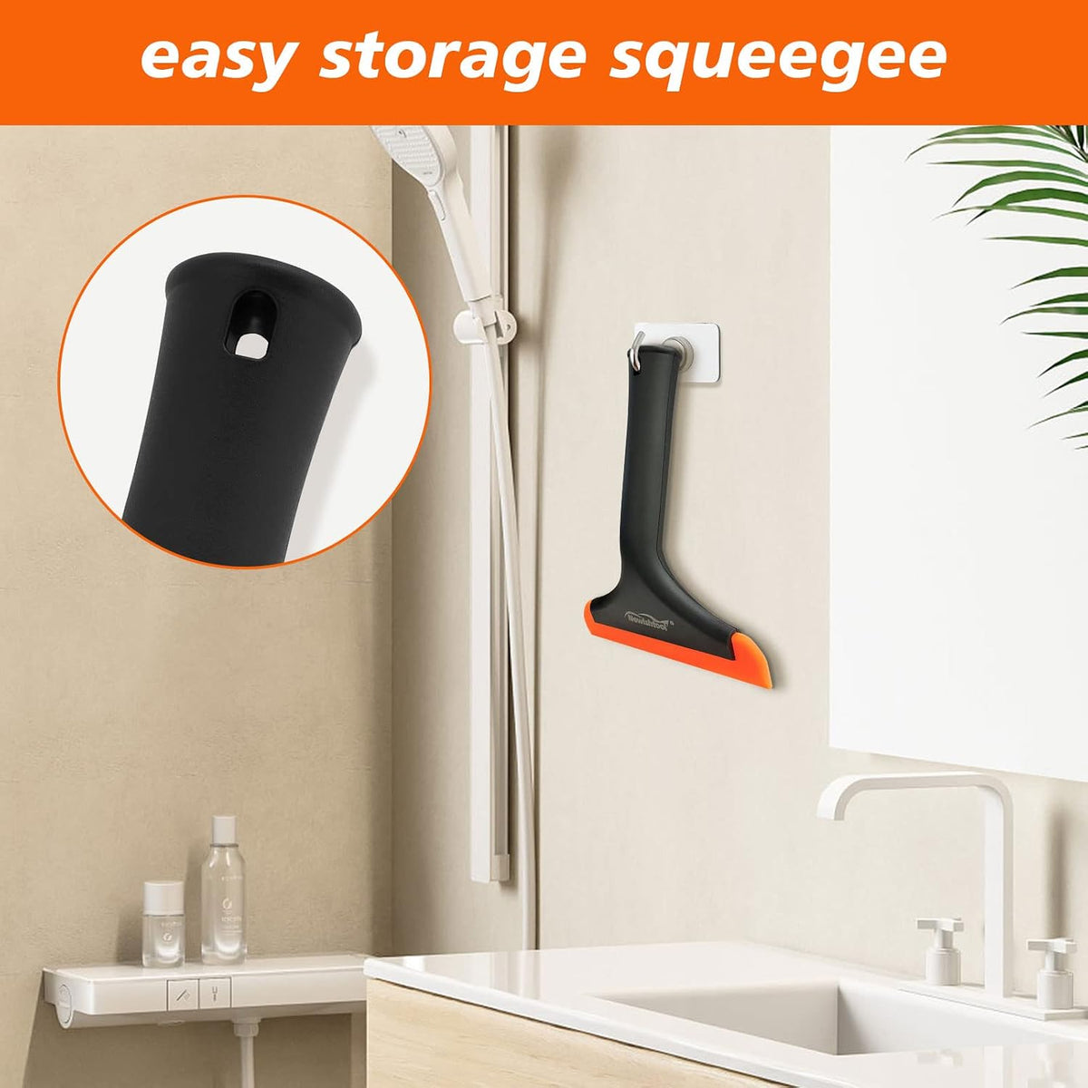 NEWISHTOOL Window Tint Tool Small Squeegee Bathroom Shower Squeegee, 3-Pack