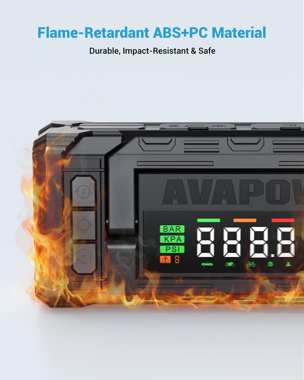 AVAPOW 10000A Jump Starter with Air Compressor, 12V Portable Jump Box