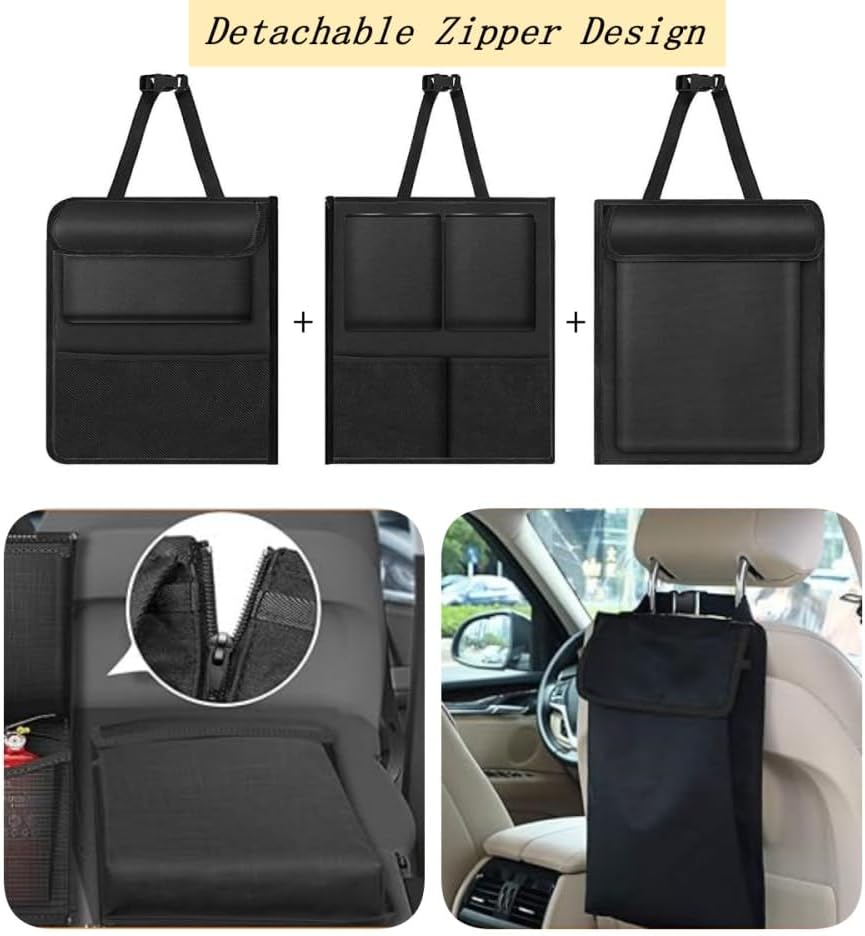 Car Trunk Organizer,Car Organizers and Storage Bag Backseat,7 Large Pockets