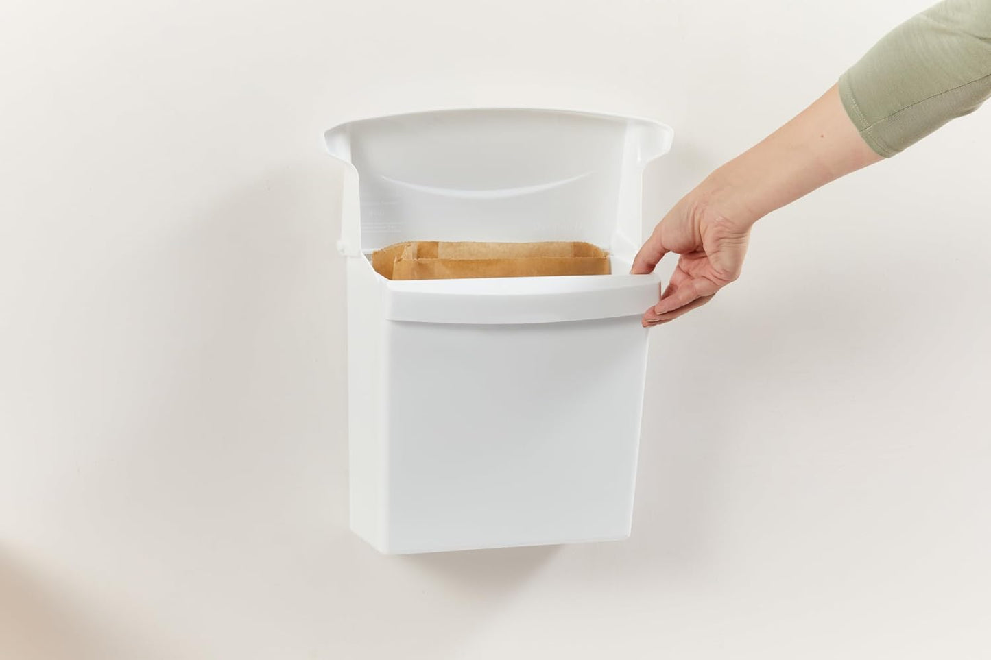 Rubbermaid Commercial Products Wall-Mounted Sanitary Napkin Receptacle Rigid Liner Easy to Clean Durable Space Saving for Restrooms in Restaurants/Hotels/Schools/Airports/Offices