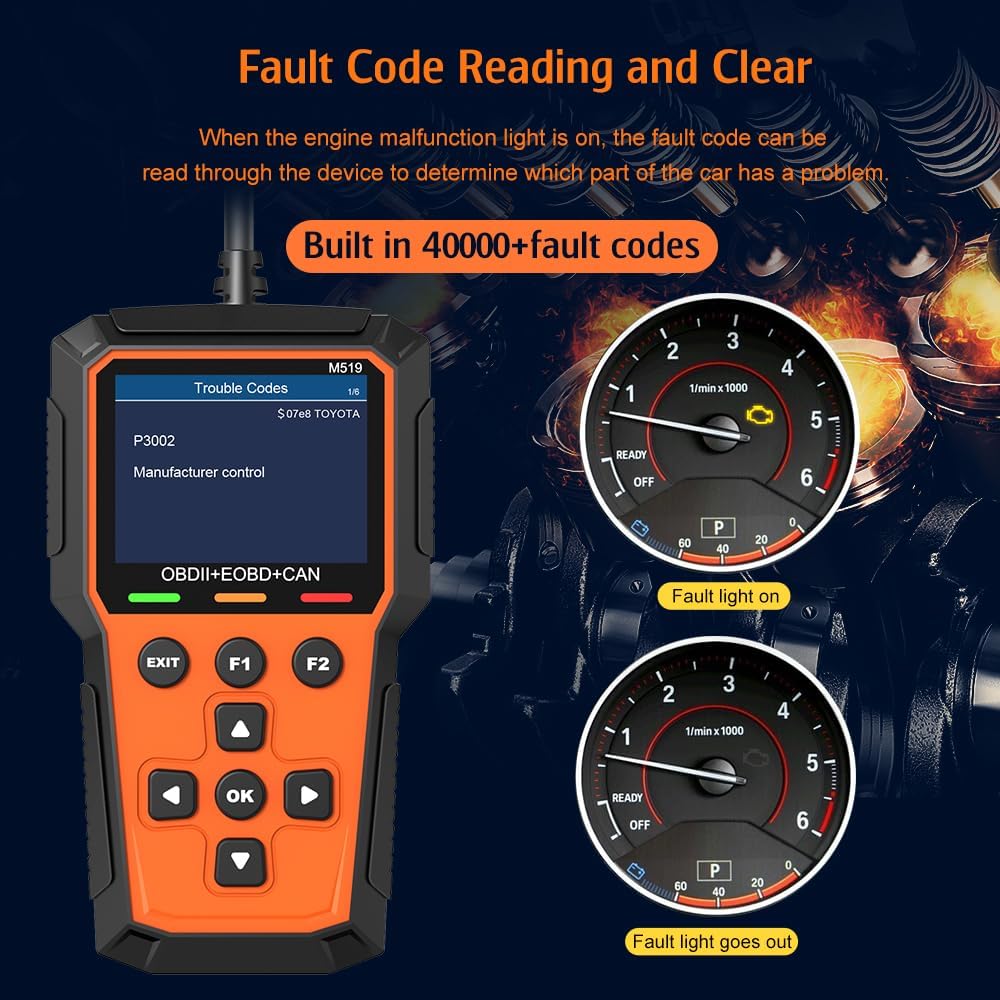 Classic Enhanced Universal M519 OBD II Scanner Automotive