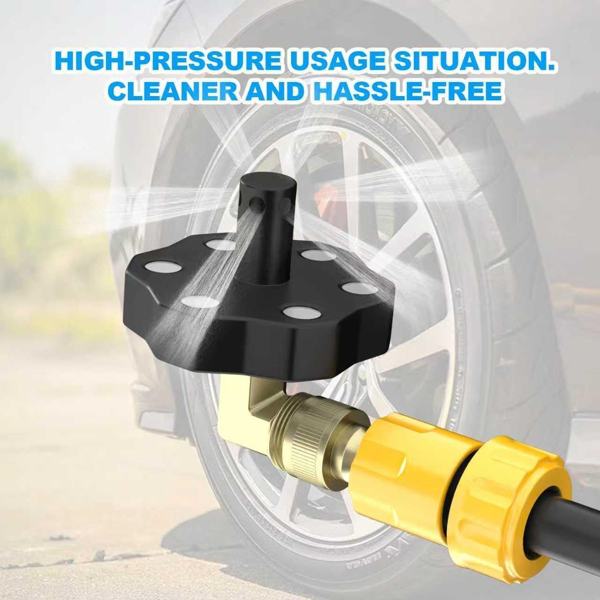 Magnetic Chassis Flusher Kit, Truck Frame Flusher for Undercarriage Cleaning, Car Chassis Washer Flusher Tool for Garden Hose