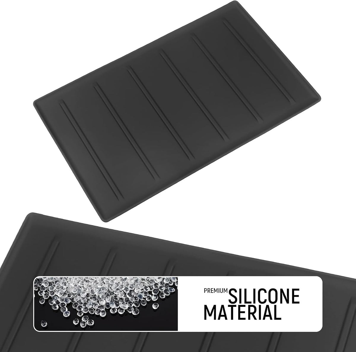 2PC Center Console Tray Liner Compatible with Toyota 2022-2026 Tundra (Only Fit Platinum, 1794, TRD PRO, Capstone) & 2023-2026 Sequoia Accessories Center Console Organizer Protective Pad