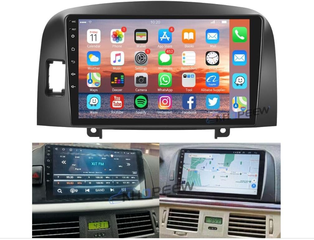Android 13 Car Stereo Radio Compatible for Sonata NF 2004-2008, 9inch Touch Screen Car Radio with Bluetooth/WiFi/GPS/FM/DSP/SWC/Mic Backup Camera - 2+32GB