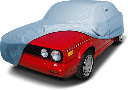 iCarCover Premium Car Cover for 1985-1993 Volkswagen Cabriolet Heavy Duty Waterproof All-Weather Automobiles Custom Fit Indoor Outdoor UV Snow Protection Covers with Straps and Bag