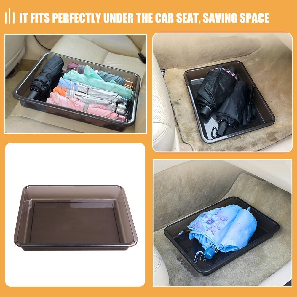 iplusmile Car Trunk Storage Box under Seat Car Storage Organizer Holder Multi-Use Container for Shoes Umbrellas and Accessories 12.99 X 9.84 X 1.96 in