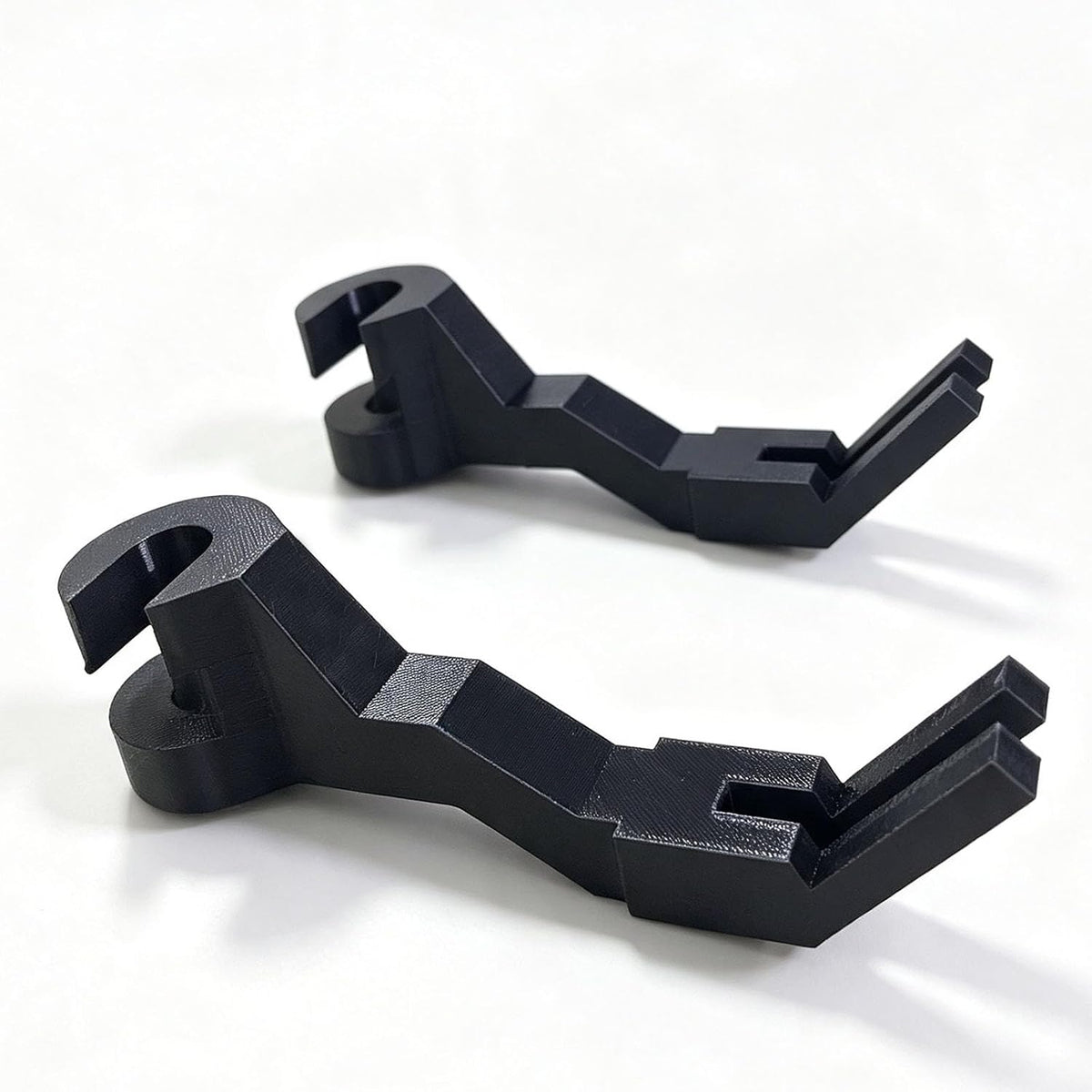 2 Pack Hard Hat Holder – Quick-Install Truck Headrest Hook(Black)