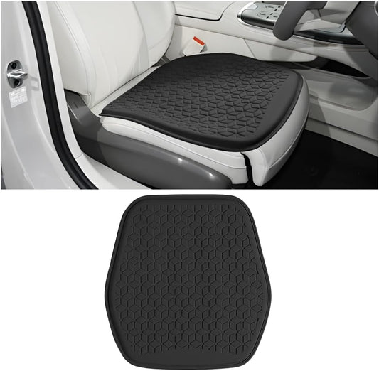 Zpana Gel Car Seat Cushion, Non-Slip & Comfortable Automotive Chair Protector Pad for Driving, Breathable Vehicle Interior Mat Cover Accessories, Universal for SUV Sedan Truck (Black)