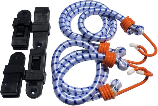 AllGuard Gust Strap Wind Protector Kit – Heavy-Duty Car Cover Straps with Bungee Cords and Hooks & Strong Locking Clips, Universal Fit for Most Cars, SUVs, Trucks, Keeps Covers Secure in High Winds