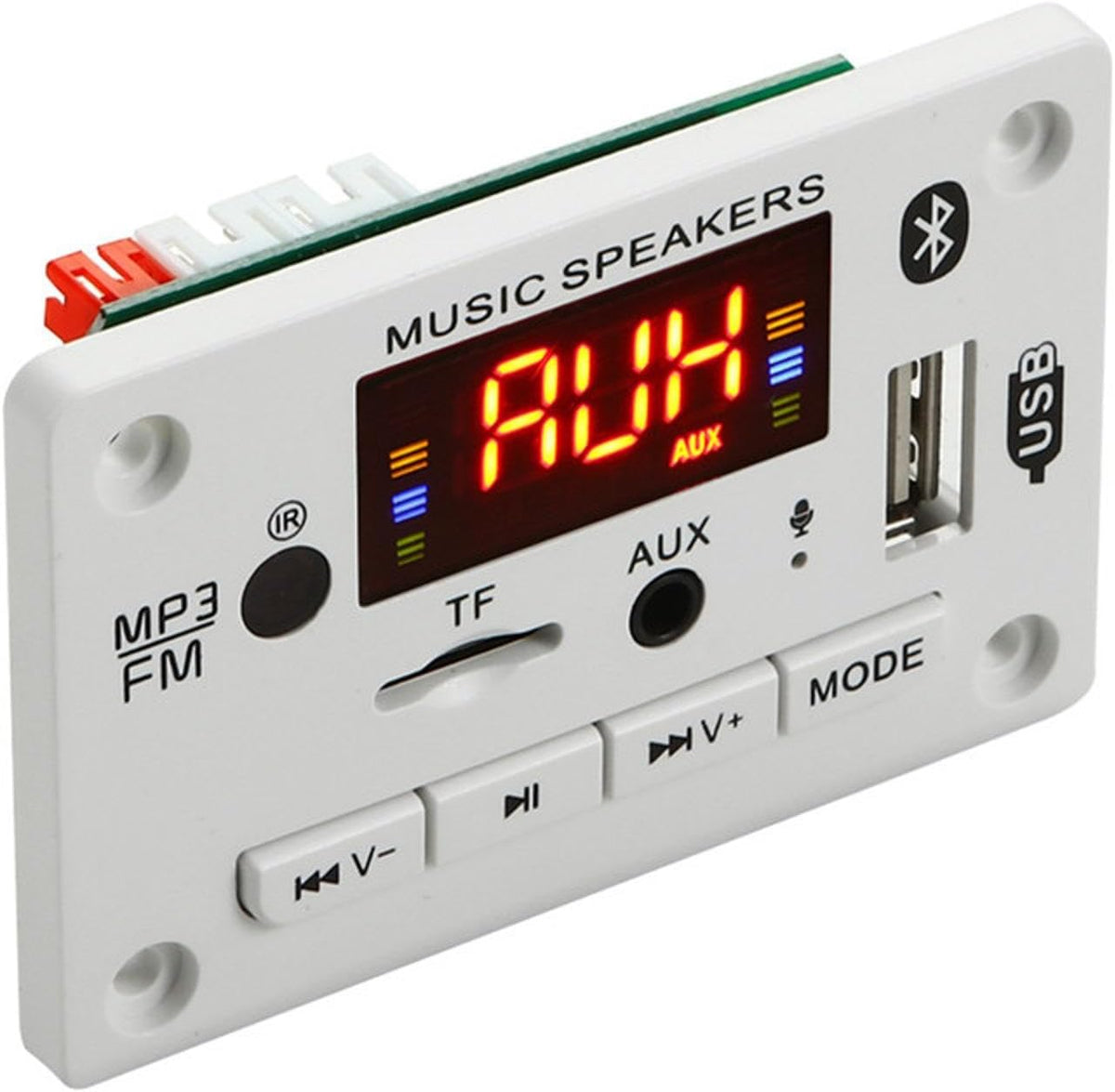 12V Audio Handsfree MP3 Decoder Board Car USB TF Card Slot FM Bluetooth Module