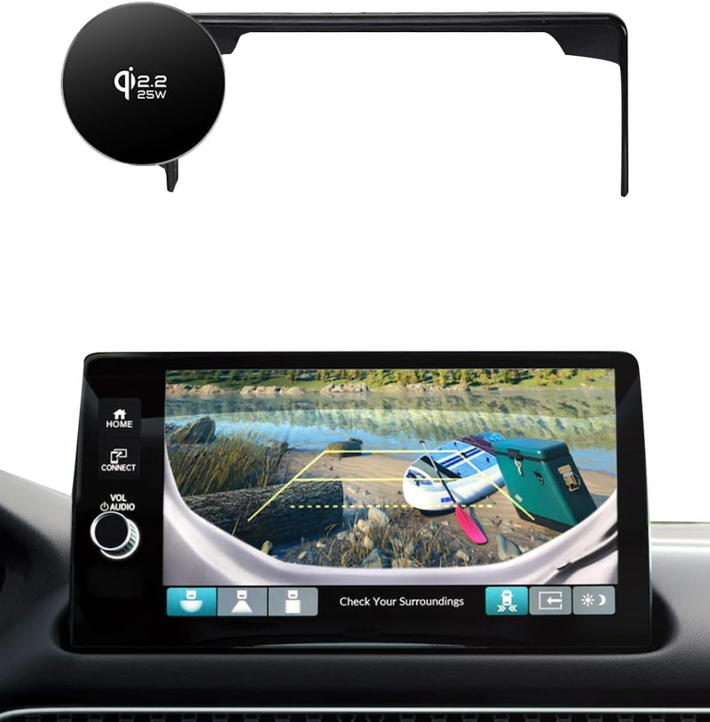 Qi2.2 Max 25W Fast Wireless Car Charger Phone Holder for Honda HRV 2023 2024 2025 2026 & CRV/CR-V 2023 2024 2025 2026 Accessories Magnetic Phone Mount for iphone 16 17 Hands Free,7/9-inch Screen