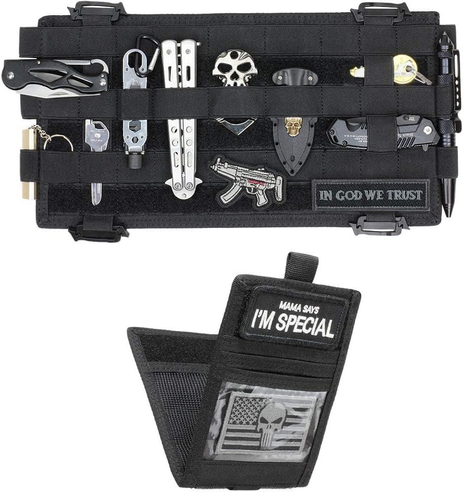 WYNEX Molle Car Visor Organizer Detachable Card Pouch, Fit Most Vehicles