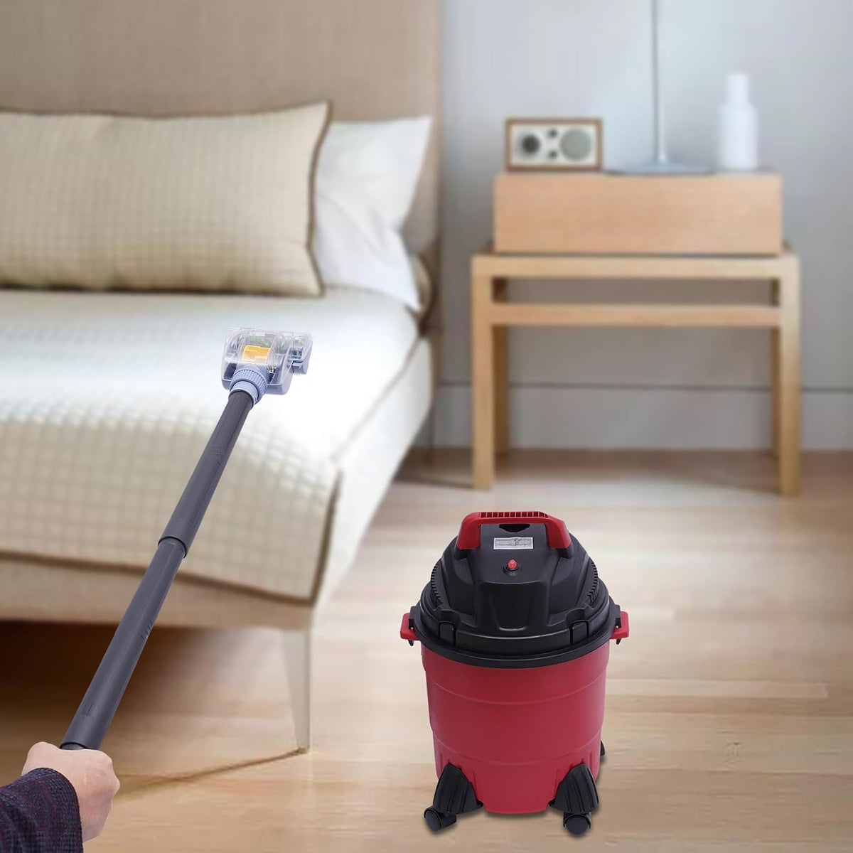 Wet and Dry Vacuum Cleaner, 3-in-1 Cleaning Machine, Low Noise Electric Vacuum Cleaner with HEPA Filter Large Capacity, Suitable for Home, Garage, Car, Pet Hair Cleaning
