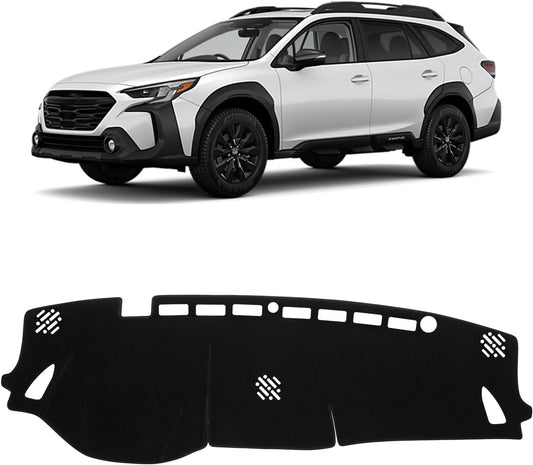 KUST Black Dash Cover for Subaru Outback 2020 2021 2022 2023 2024 2025 Left Hand Driving Dashboard Cover Polyester Dash Mat Non-Slip Interior Accessories for Subaru Outback No Glare