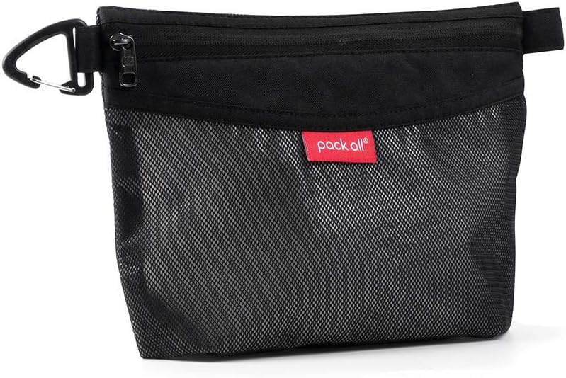pack all Water-Resistant Zipper Pouch, Mesh Zipper Bag, 8.66"x5.91"