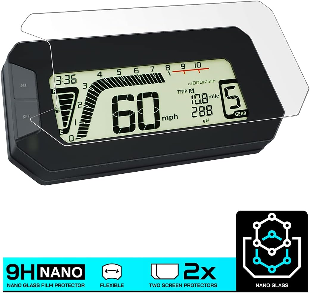 Speedo Angels NANO GLASS Dashboard Screen Protector compatible with CRF300L / RALLY (2021-) x 2