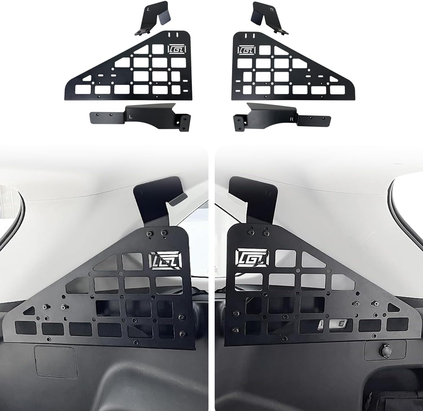 HIGH FLYING 2019-2025 for Toyota RAV4 Car Accessories Molle Panels Storage Modular System Trunk Shelf Organizer Interior Rear Cargo Racks (Panels+Storage Box)