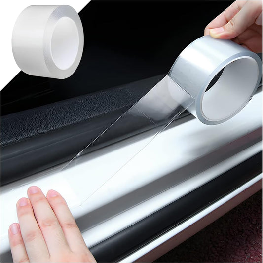 2.7 x 197 Inch Car Door Sill Protector Tape, Transparent
