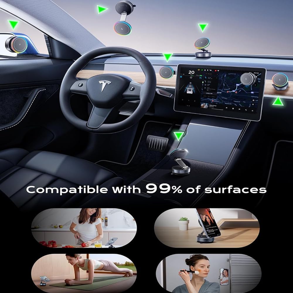 for MagSafe Car Mount Charger,15W Wireless Charge,Phone Holder for Your Car