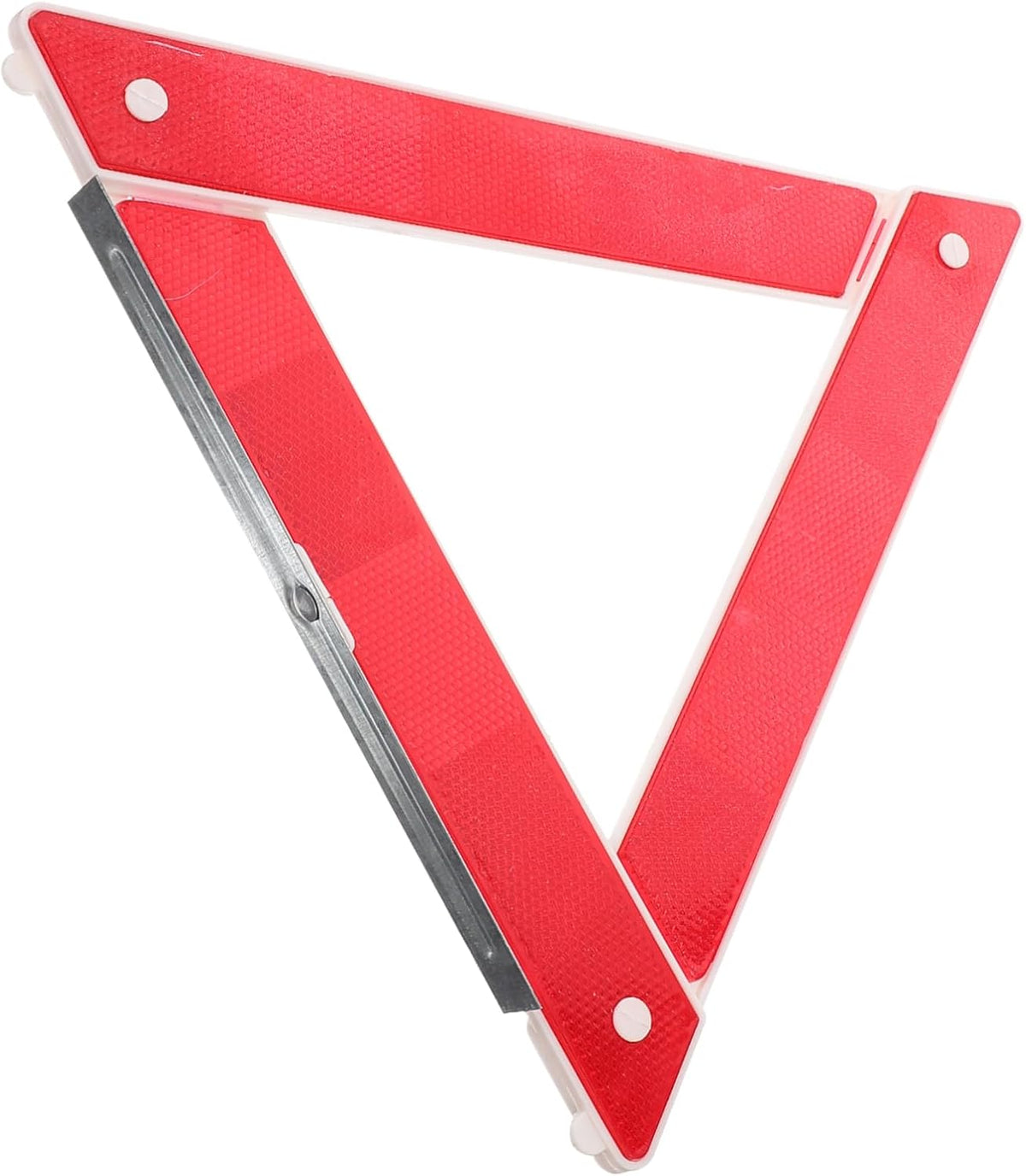 Foldable Roadside Warning Triangle Reflector for Drivers Red Plastic