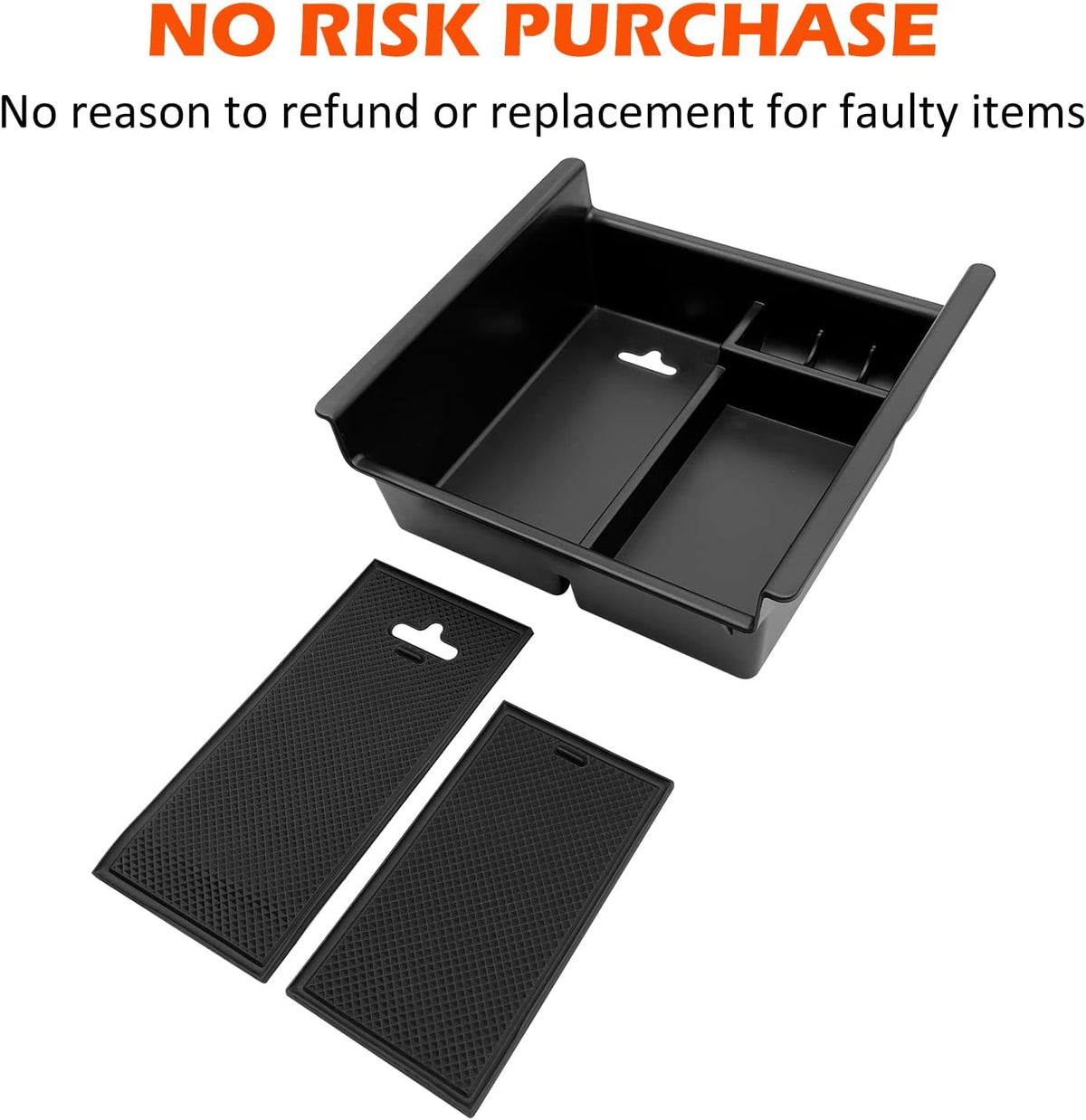 Compatible with Toyota 4Runner Accessories Center Console Tray Organizer Armrest Box Storage Fit for 4Runner 2010-2019 2020 2021 2022 2023 2024 (Console Organizer)