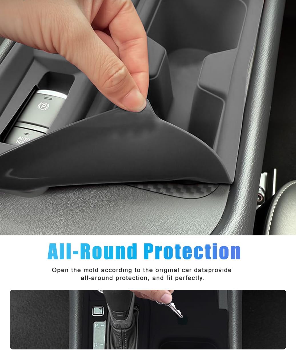for 2025 Nissan Sentra Accessories 2020 2021 2022 2023 2024 Car Cup Holder Inserts and Center Console Tray Replacement, Silicone Drink Holder Mat Pad Storage Organizer