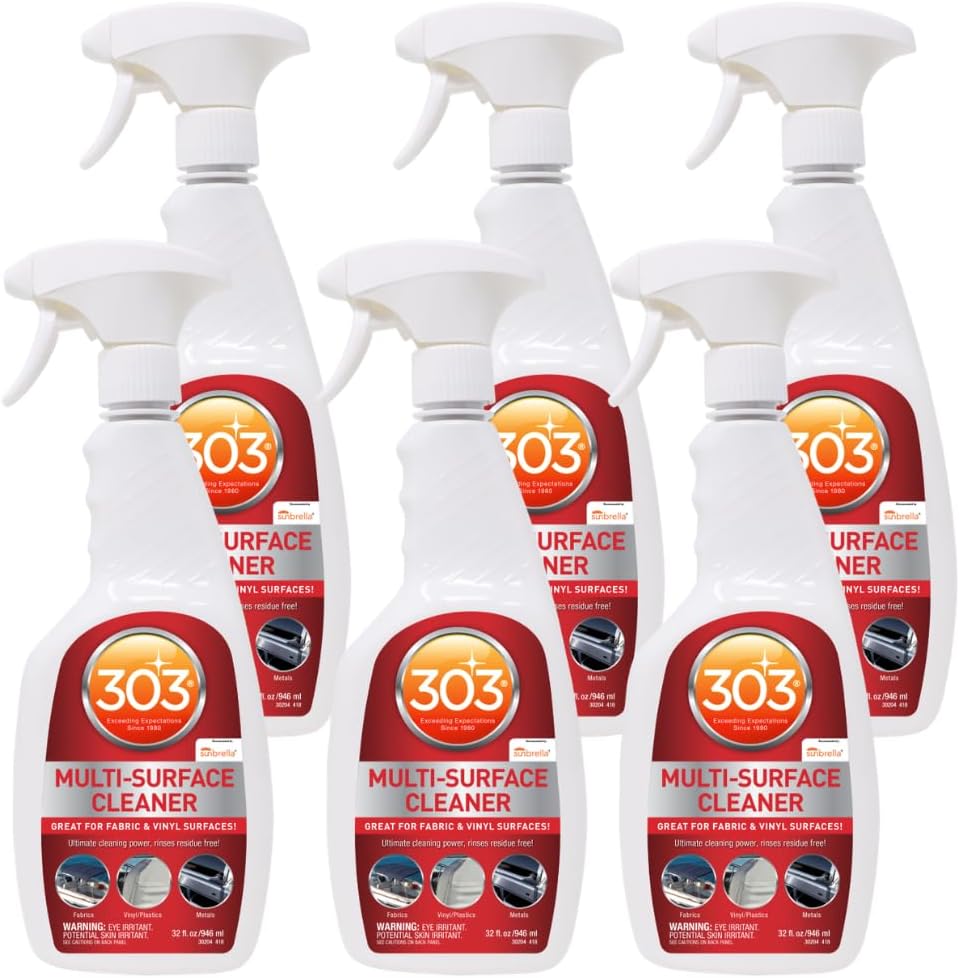 303 Products Multi-Surface Cleaner - Safely Cleans All Water Safe Surfaces, Including All Types of Fabric and Vinyl, Rinses Residue Free, Manufacturer Recommended, 1 Gallon (30570) | bike-oils