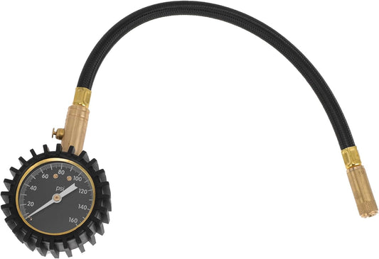 1 Pcs Universal Tire Pressure Gauge 0-160PSI 2.56" Digital Pressure Gauge with Gear Sleeve Tyre Air PSI Meter for Motorcycle SUV Truck