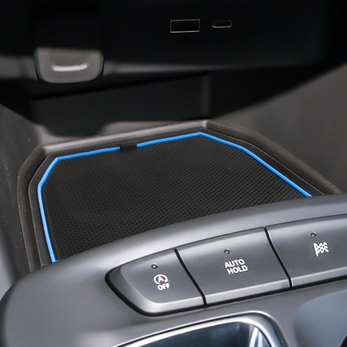 Cup Holder Inserts Door Slot Mat for 2026 2025 2024 Chevy Trax Accessories