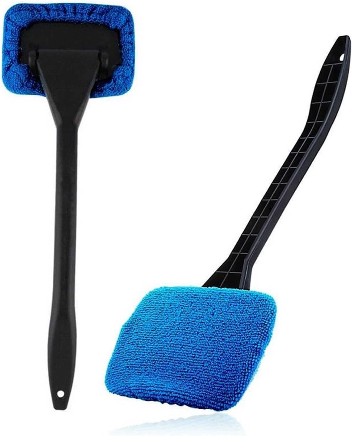 Car Front Windshield Defogging Brush Dust Removal Car Cleaning Tool Long Handle Household Glass Clean Brushes(Dark blue)