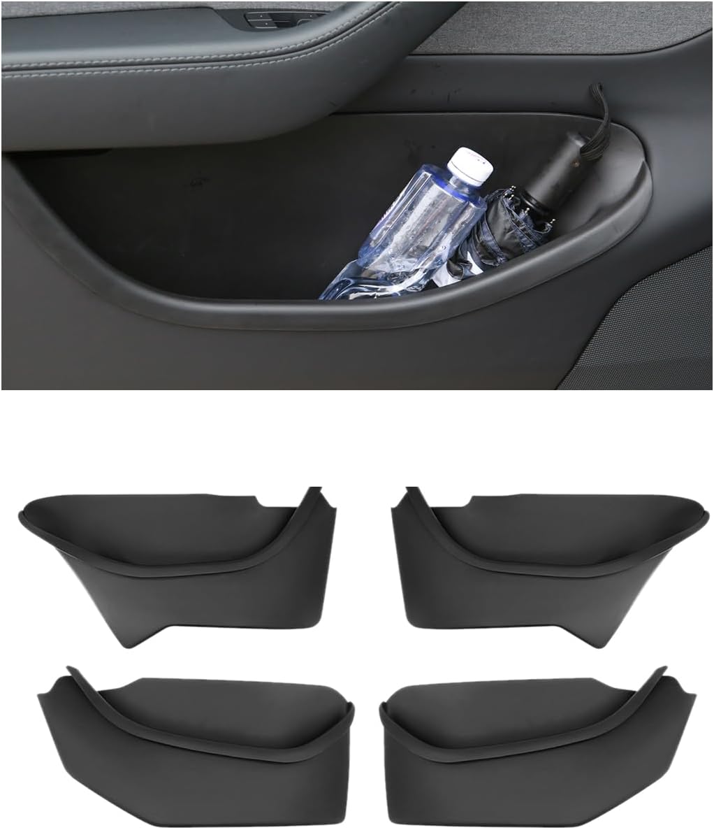 Custom Fit Door Pocket Liner Storage Box for 2025-2026 Tesla Model Y L