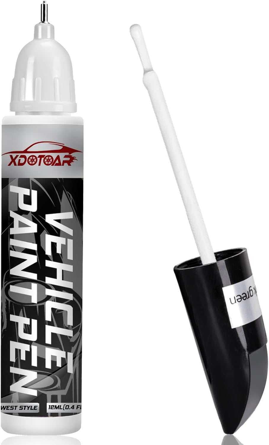 White Car Paint Touch Up Pen, Color Accurate Touch Up Paint for Cars, Professional Automotive Scratch Repair, Lasting Auto Scratch Remover, Fast Dry, Easy to Use, Safe and Washable, Versatile Use