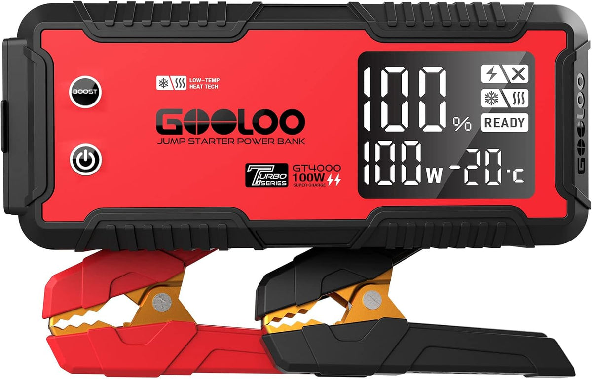 GOOLOO GT4000 Arctic Jump Starter with -40°F Battery Preheat Technology