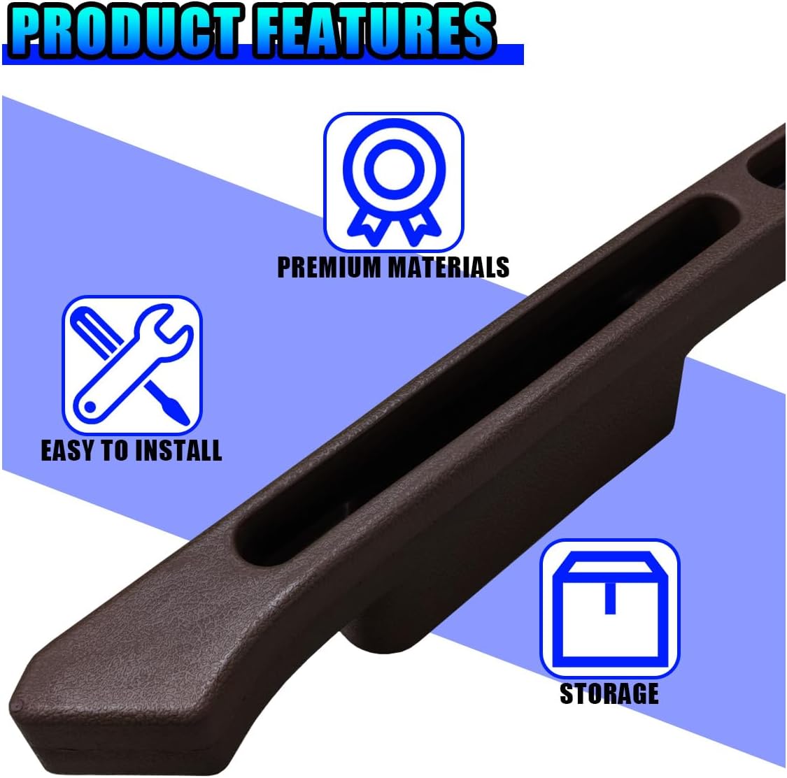 2PCS Car Seat Gap Filler Organizer, Universal for SUV Truck (Brown)