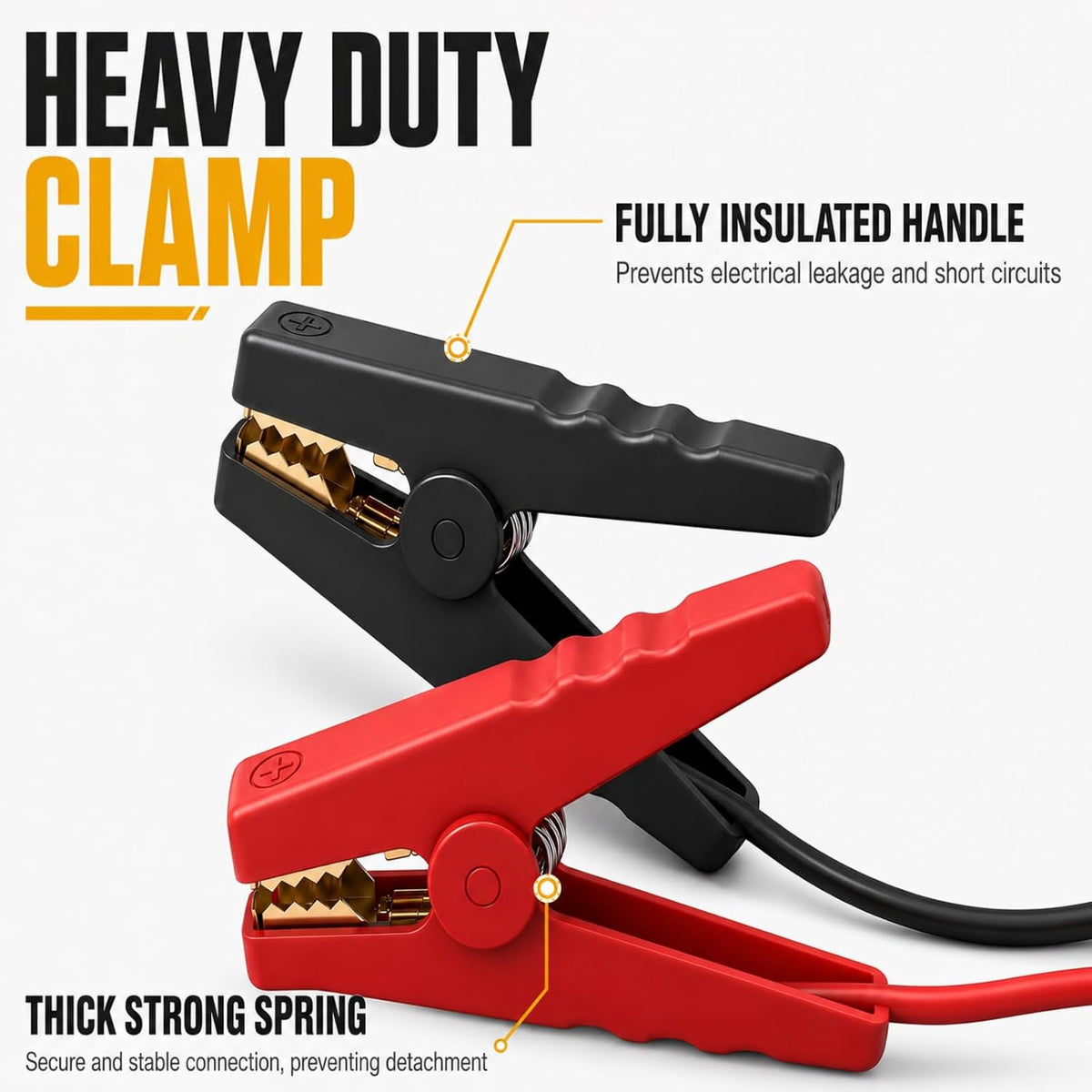 20V Battery Powered Car Jump Starter Adapter, Portable Emergency Vehicle Starter Cable Kit, Compatible with 20V MAX Battery, Compact Backup Solution for Cars and SUVs