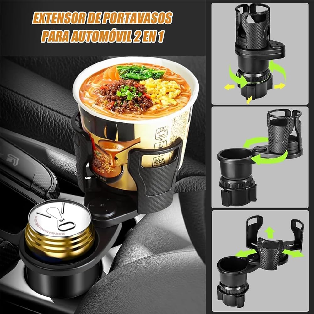 Car Cup Holder Expander for Subaru Forester 2019 2020-2024 2025, 2 in 1 Multifunctional Car Cup Holder Extender Adapter Adjustable Base, 32/40 oz Large Bottles