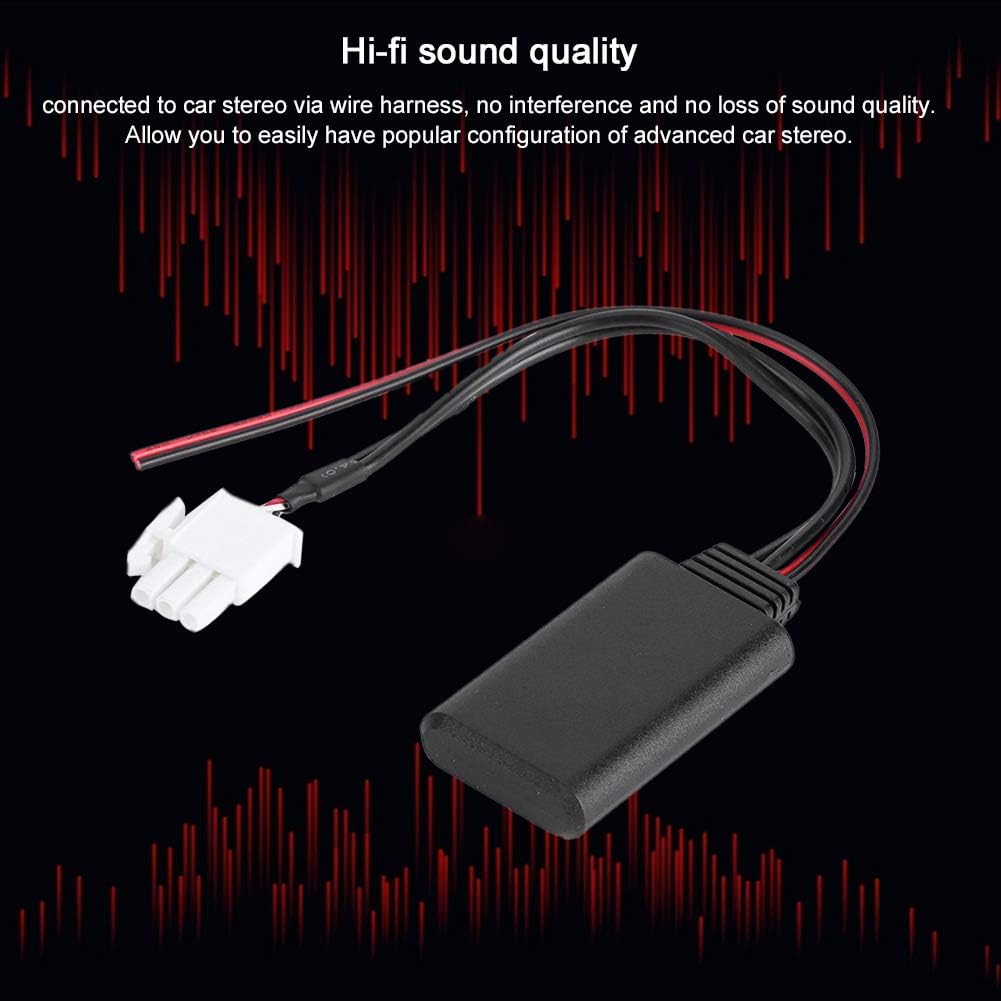 for Goldwing Bluetooth Adapter,Bluetooth Adapter Receiver for Goldwing Gl1800 Female Stereo Audio Jack Adapter Cable 3-Pin AUX Audio Cable Adapter for GL1800