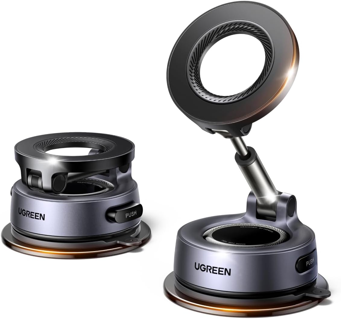 UGREEN Upgraded MagSafe Car Mount, Strongest Magnet Power, 30*N52 Magnets