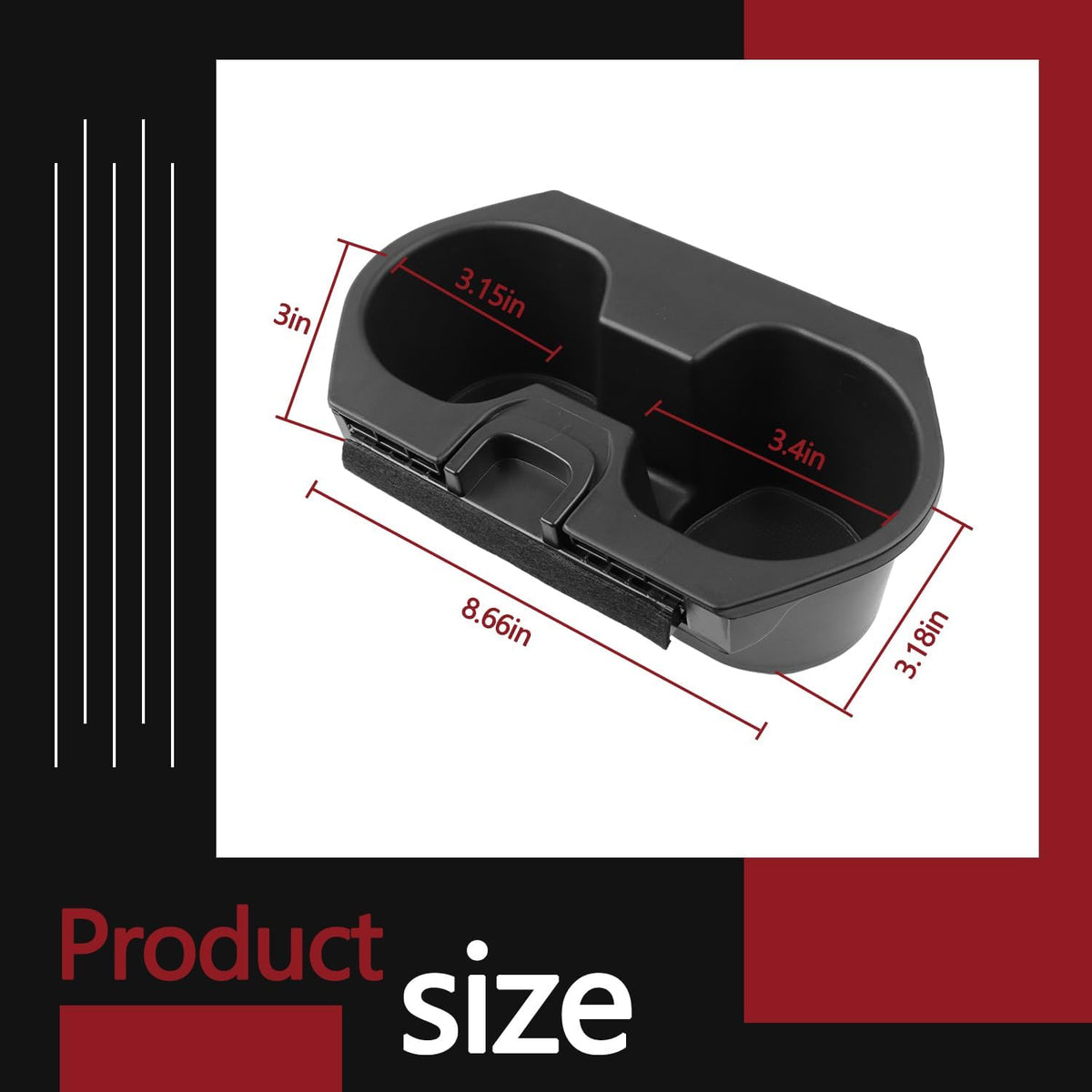 Cup Holder Insert Accessories for Honda Civic 2016-2021