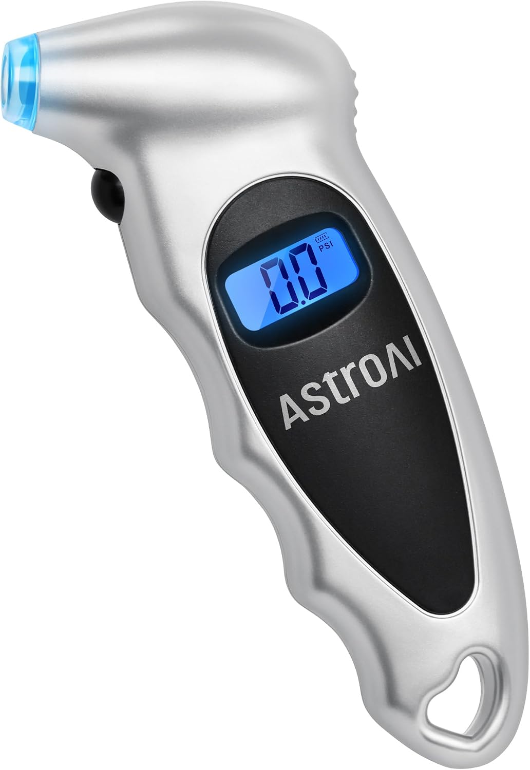 AstroAI Pro Digital Tire Pressure Gauge 3-250PSI ANSI B40.7 Grade 2A (±0.5%), Tire Gauge for Tire Pressure, Solid Brass with Rubber Hose, Air Bleeder Valve and Backlit LED, Car Accessories, Gold