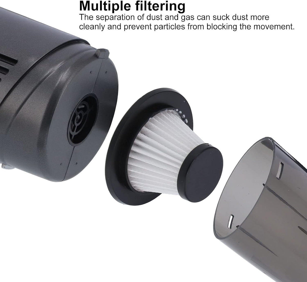 TOPINCN Car Vacuum Cleaner Cigarette Lighter Vehicle 12V Dust Box Product 120W Vacuum Sweeper Supply Dust Brush Canister Vacuums (Silver)
