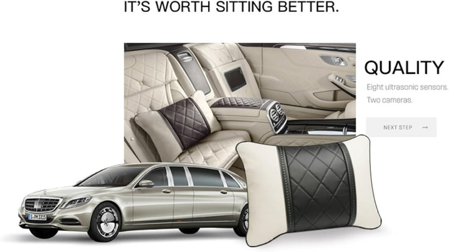 Lumbar Support Pillows for Car Automotive Seat Cushions Lower Back Pillow for Mercedes Benz Maybach S-Class Waist Pillow Car Accessories