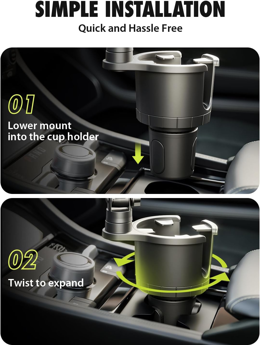 Bracketron Cup Holder Phone Mount for Car, TripGrip Truck Phone Holder