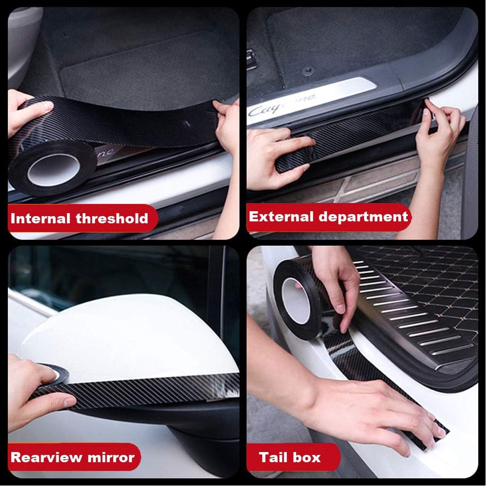 Car Door Edge Entry Guards Sill Protector Automotive Tape (Black, 2in*33FT)