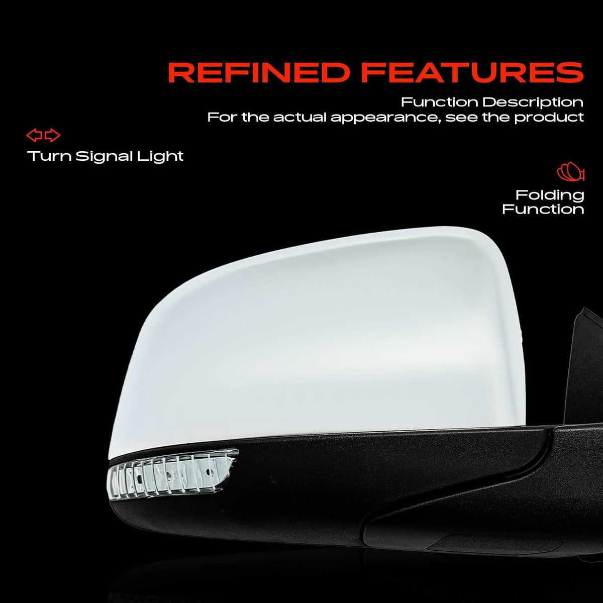A-Premium Passenger Side Power Door Mirror Compatible with Jeep