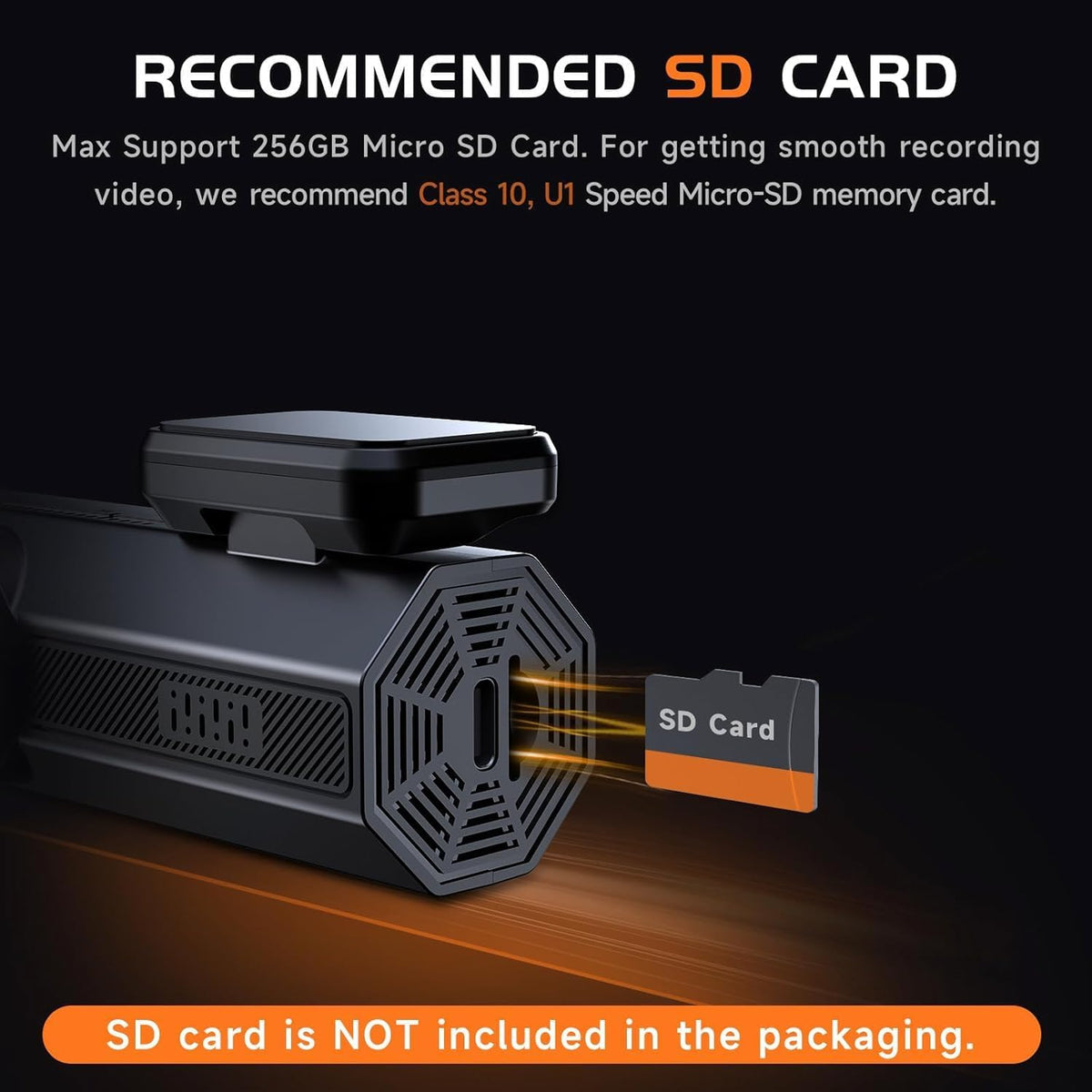 Dash Cam 2.5K Dash Camera for Cars, V200 WiFi Dash Cam Front, Wireless Dashcam with App, WDR Night Vision, G-Sensor Dash Camera, 24H Parking Mode, Loop Recording, Support 256GB Max